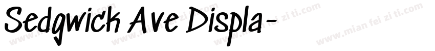 Sedgwick Ave Displa字体转换